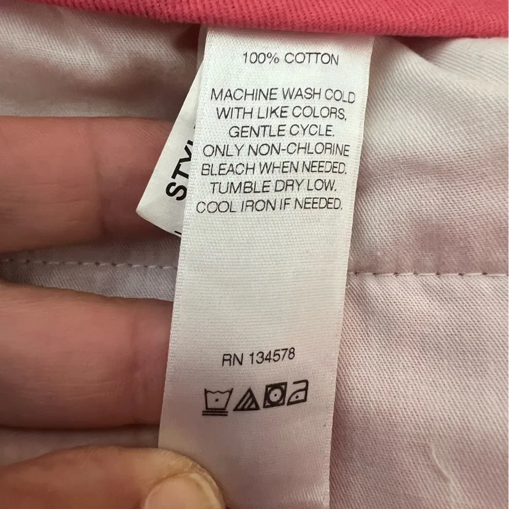 Vineyard Vines Classic Fit Club Pants Pink Cotton Lightweight Straight Leg 30x34